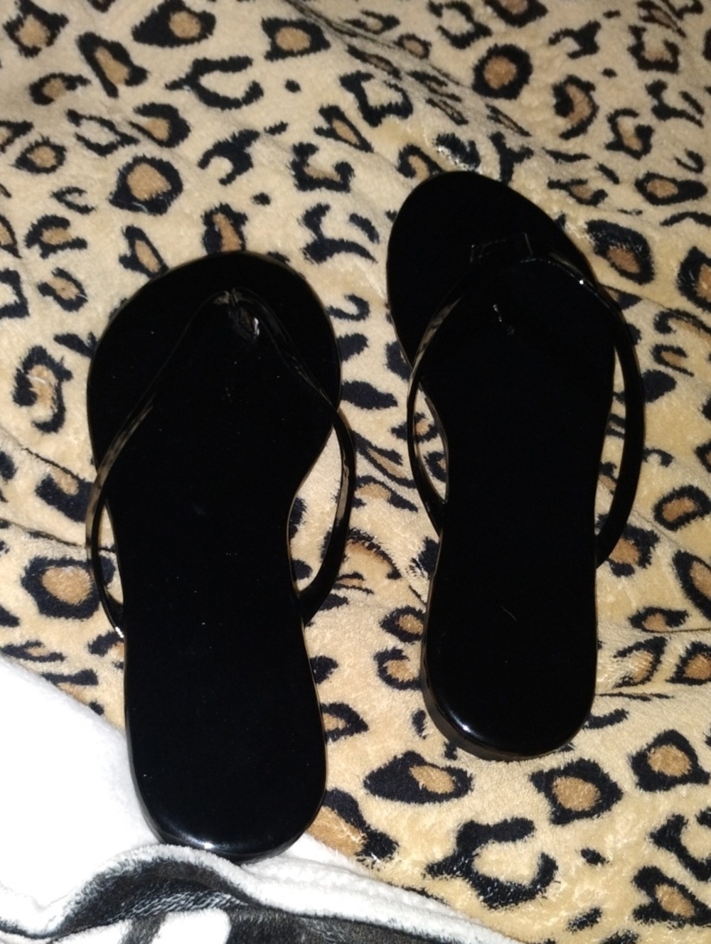 Black Women's Flip Flop Sandals - Classic Minimal Style
